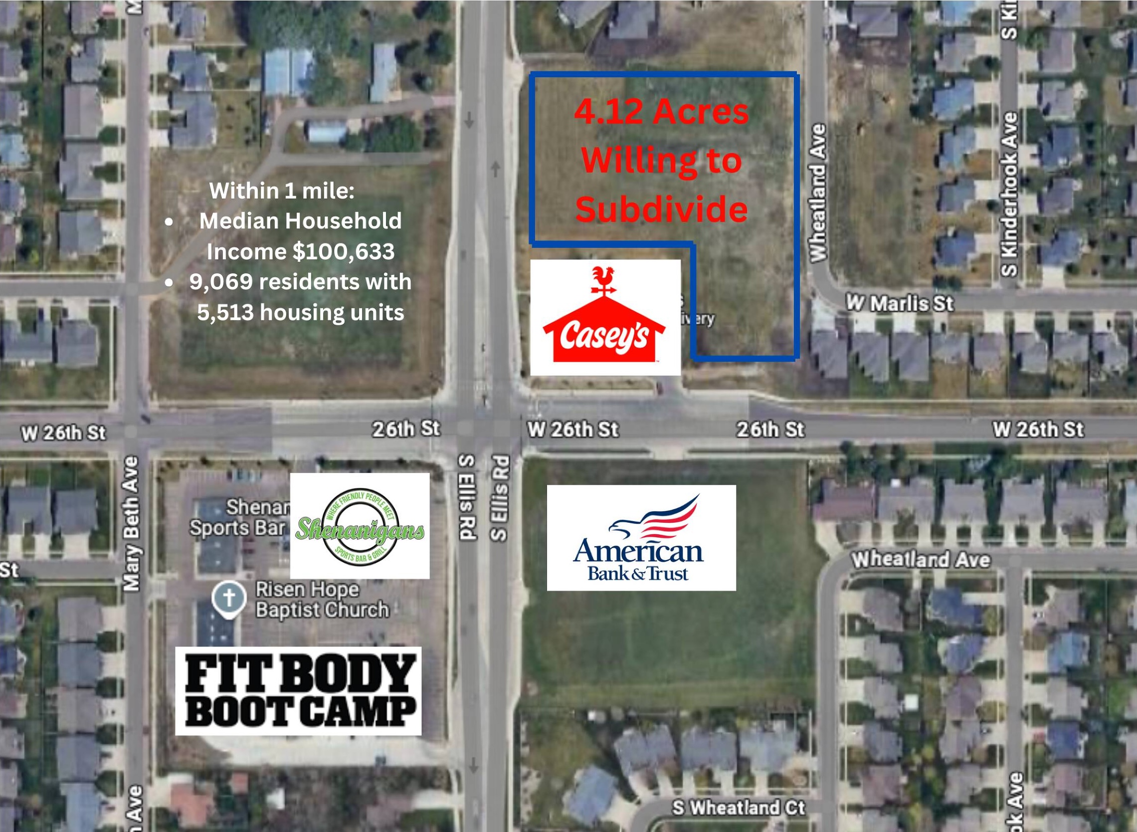 26th & Ellis Road Discovery Park Tract 2 Zoned C-2 4.12 Acres