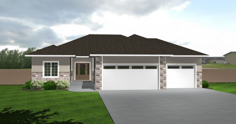3 Bed & 2 Bath Ranch 1783 Sq Ft 3 Stall Garage