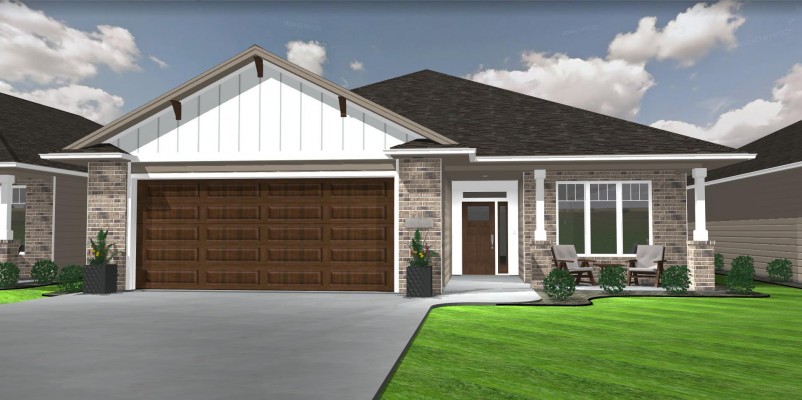 2 Bed & 2.5 Bath Ranch 1697 Sq Ft 2 Stall Garage