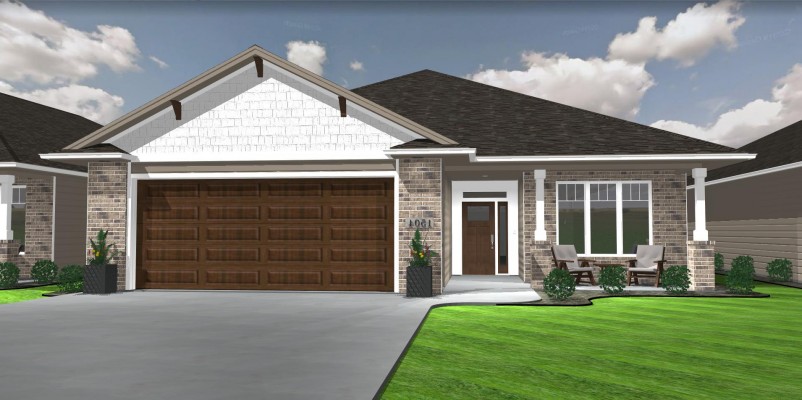 2 Bed & 2 Bath Ranch 1551 Sq Ft 2 Stall Garage